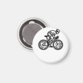 Radfahrer Magnet (Vorderseite/Rückseite)