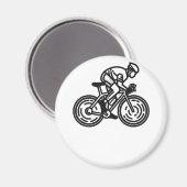 Radfahrer Magnet (Vorderseite/Rückseite)