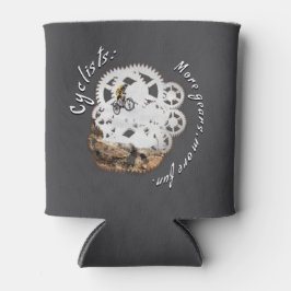 Radfahrer Mehr Gänge, mehr Spaß. Radsport Dosenkühler