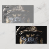 Radfahrer-Mops Visitenkarte (Vorne/Hinten)