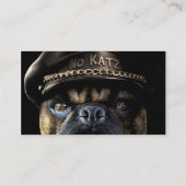 Radfahrer-Mops Visitenkarte (Rückseite)