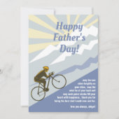 Radfahrer Mountain Road Bike Vatertag Karte (Vorderseite)