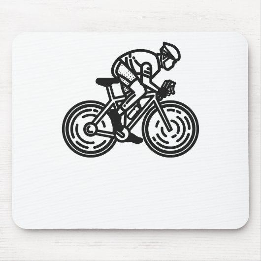 Radfahrer Mousepad (Vorne)
