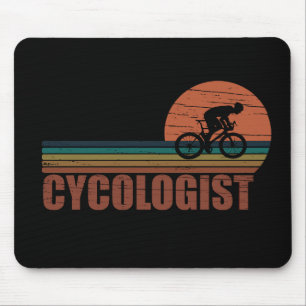 Radfahrer MTB Fahrradfahrer mit lustigem Fahrrad Mousepad