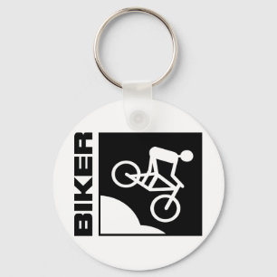 Radfahrer mtb Mountainbike Abfahrt Schlüsselanhänger