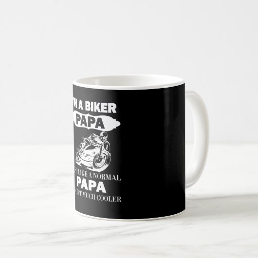 Radfahrer-Papa Kaffeetasse (VorderseiteRechts)
