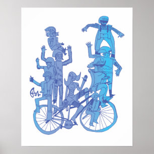 Radfahrer Poster