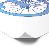 Radfahrer Poster (Ecke)