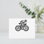 Radfahrer Postkarte (Stehend Vorderseite)