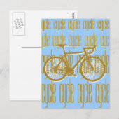 Radfahrer Postkarte (Vorne/Hinten)