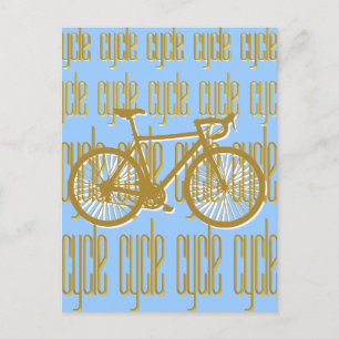 Radfahrer Postkarte