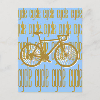 Radfahrer Postkarte