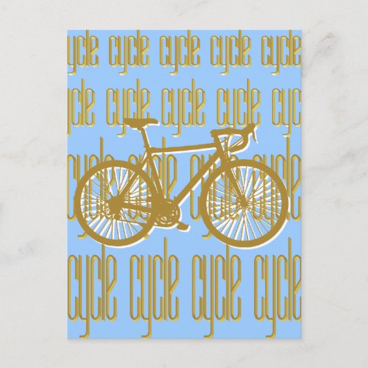 Radfahrer Postkarte (Vorderseite)