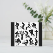 Radfahrer Postkarte (Stehend Vorderseite)