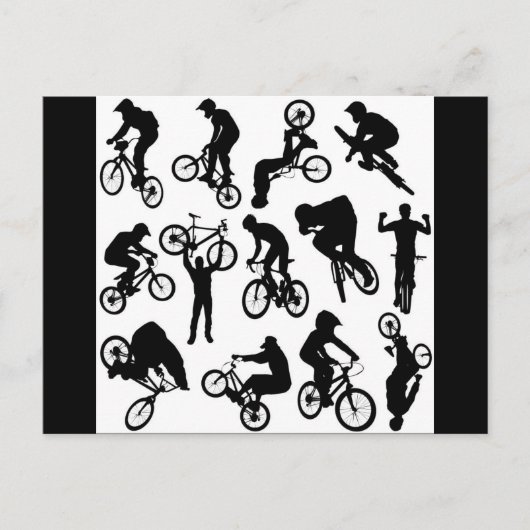 Radfahrer Postkarte (Vorderseite)