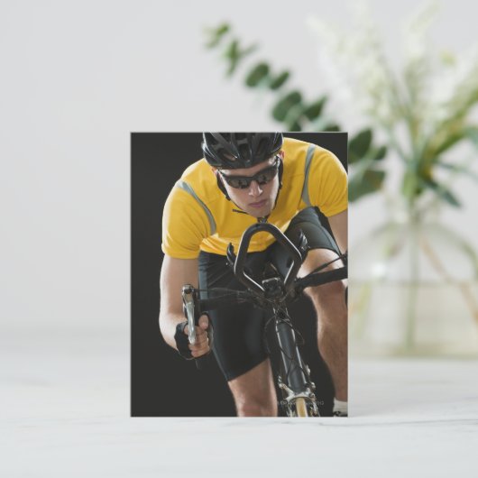 Radfahrer Postkarte (Stehend Vorderseite)