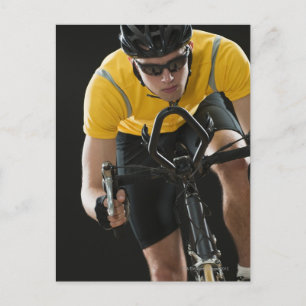 Radfahrer Postkarte