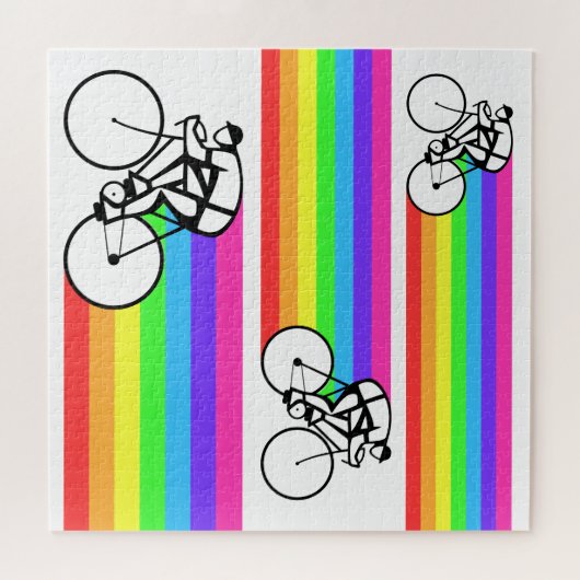 Radfahrer Puzzle (Horizontal)