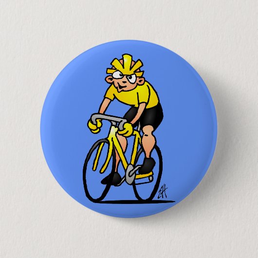 Radfahrer - radfahrend button (Vorderseite)