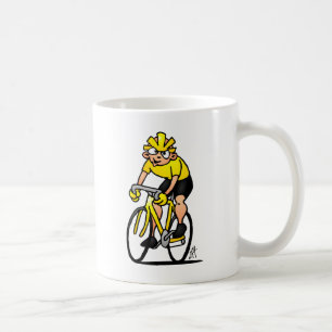 Radfahrer - radfahrend kaffeetasse
