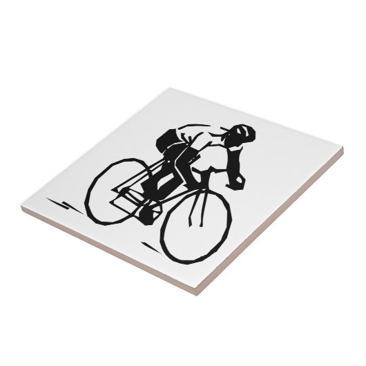 Radfahrer/Radfahrer/Fahrer Fliese (Seite)