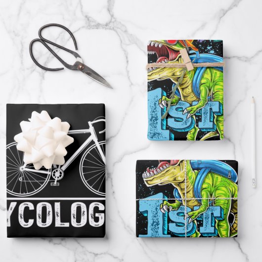 Radfahrer Radfahrer Radfahrer Geschenkpapier Set (Vorderseite)