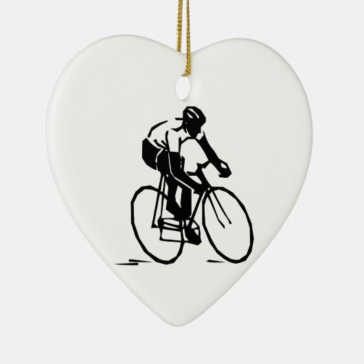 Radfahrer/Radfahrer/Reiter Keramikornament (Rechts)