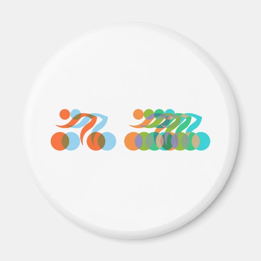 Radfahrer, Radfreaks Magnet (Vorne)