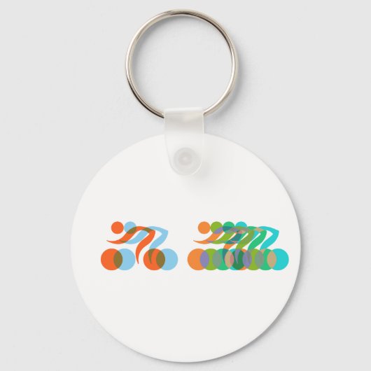 Radfahrer, Radfreaks Schlüsselanhänger (Vorderseite)
