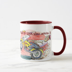 Radfahrer, reiten es mögen Sie stahl es! , Monty Tasse