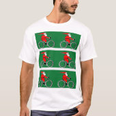 Radfahrer - Reiten Weihnachten T-Shirt (Vorderseite)