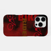 Radfahrer Rot iPhone Hülle (Rückseite (Horizontal))