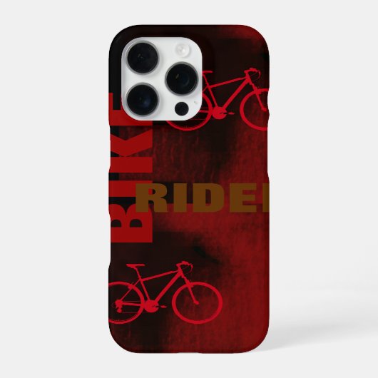 Radfahrer Rot iPhone Hülle (Rückseite)