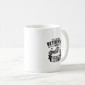 Radfahrer-Ruhestand Kaffeetasse (VorderseiteRechts)