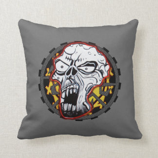 Radfahrer-Schädel-Amerikaner MoJo Kissen
