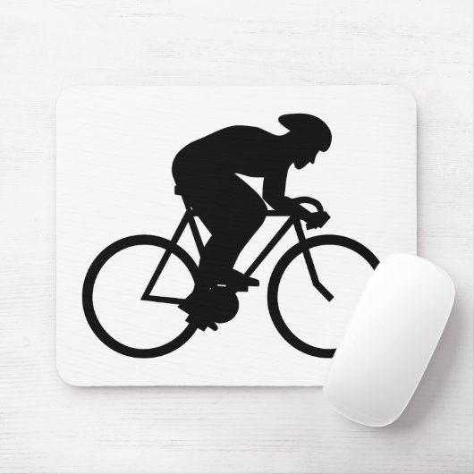 Radfahrer-Schattenbild Mousepad (Mit Mouse)
