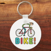 Radfahrer Schlüsselanhänger (Vorderseite)