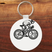 Radfahrer Schlüsselanhänger (Vorderseite)