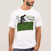 Radfahrer-Silhouette, Wohltätigkeit Bike-a-Thon-Ve T-Shirt (Vorderseite)