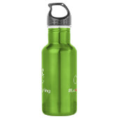 Radfahrer-Slogan für Liebe Edelstahlflasche (Rückseite)