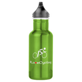 Radfahrer-Slogan für Liebe Edelstahlflasche