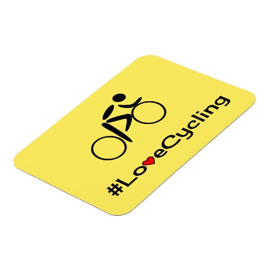 Radfahrer-Slogan für Liebe Magnet (Linke Seite)