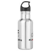 Radfahrer-Slogan für Liebe Trinkflasche (Vorderseite)