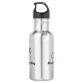 Radfahrer-Slogan für Liebe Trinkflasche (Rückseite)