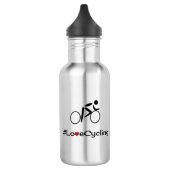 Radfahrer-Slogan für Liebe Trinkflasche (Links)