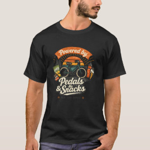 Radfahrer Snacks Liebhaber Retro Fahrrad Lustig Re T-Shirt