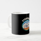 Radfahrer Sonnenradfahrer für Kaffeetasse (Vorderseite Links)