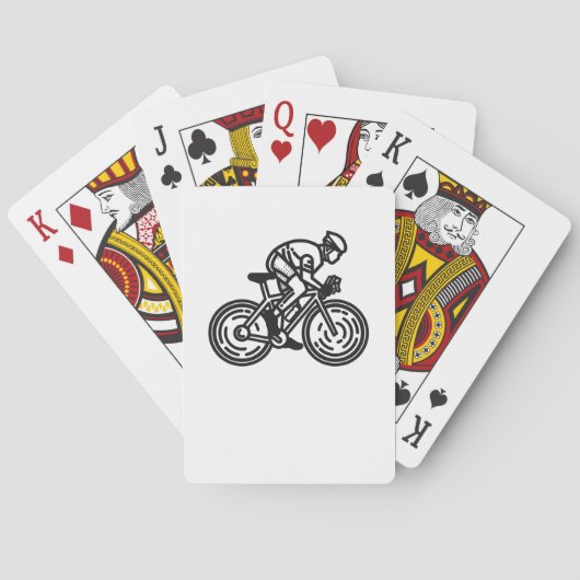 Radfahrer Spielkarten (Rückseite)
