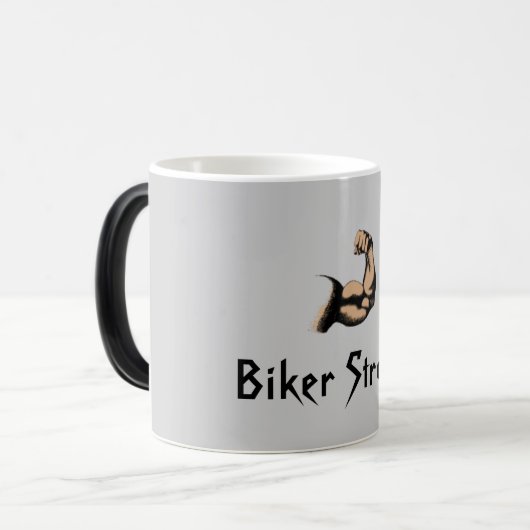 Radfahrer-starke verwandelnde Tasse (Vorderseite Links)