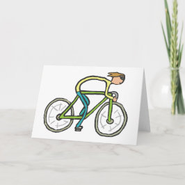 Radfahrer Stickman Karte